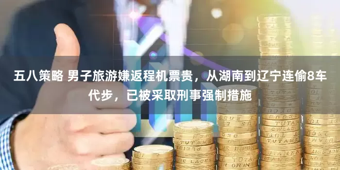 五八策略 男子旅游嫌返程机票贵，从湖南到辽宁连偷8车代步，已被采取刑事强制措施