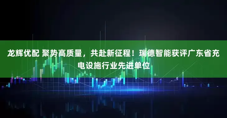 龙辉优配 聚势高质量，共赴新征程！瑞德智能获评广东省充电设施行业先进单位